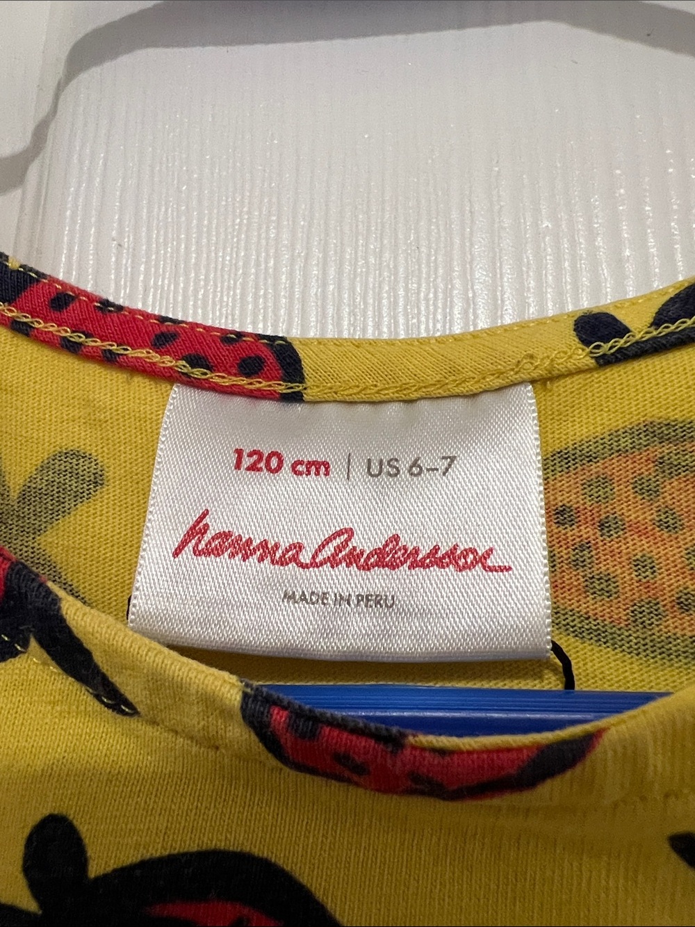 Hanna Andersson Yellow Dress with Red Strawberry Print - Picture 2 of 3